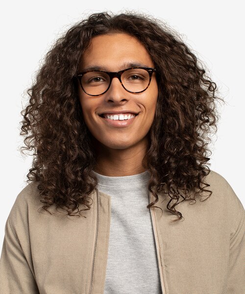 Ray-Ban RB2185V Leopard AcetateEyeglass Frames for Men from EyeBuyDirect