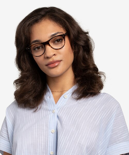 Ray-Ban RB2185V Leopard AcetateEyeglass Frames for Women from EyeBuyDirect