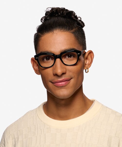Ray-Ban RB5486 Black AcetateEyeglass Frames for Men from EyeBuyDirect