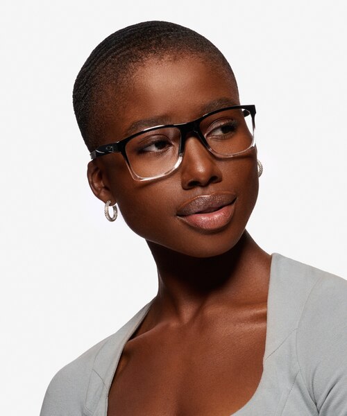 Oakley Activate Black Clear PlastiqueMontures de lunettes de vue pour Femmes d'EyeBuyDirect