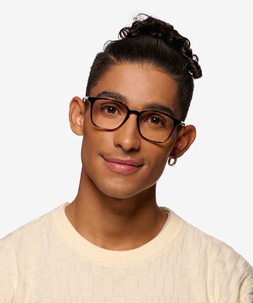 Ray-Ban RB7185 Tortoise PlasticEyeglass Frames for Men from EyeBuyDirect