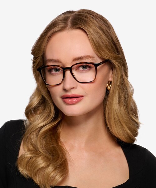 Ray-Ban RB7185 Tortoise PlasticEyeglass Frames for Women from EyeBuyDirect