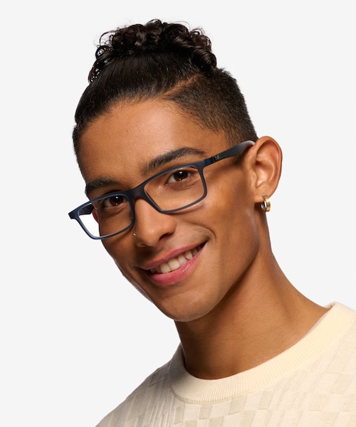 Ray-Ban RB8901 Blue PlasticEyeglass Frames for Men from EyeBuyDirect