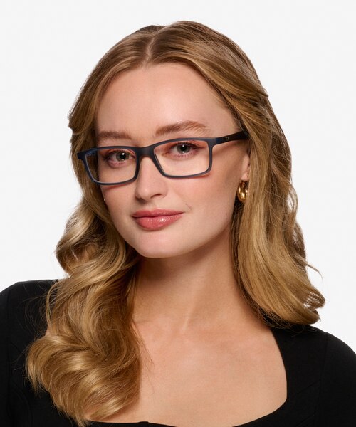 Ray-Ban RB8901 Blue PlasticEyeglass Frames for Women from EyeBuyDirect