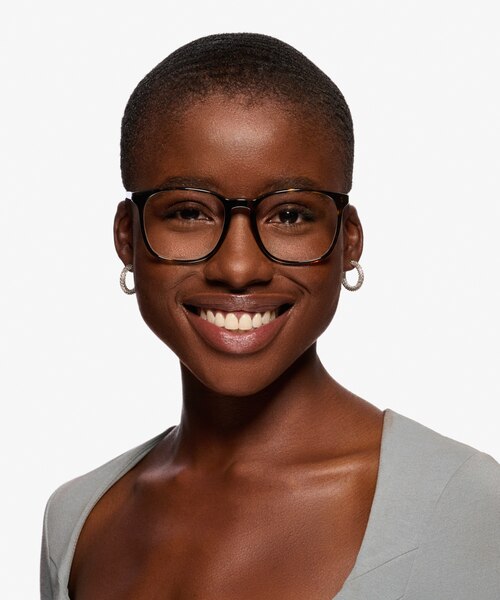 Ray-Ban RB5387 Dark Tortoise AcetateEyeglass Frames for Women from EyeBuyDirect