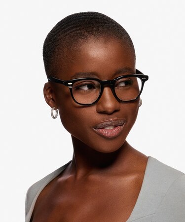 Shiny Black Ray-Ban RB5398 Hawkeye -  Acetate Eyeglasses