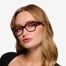 Ray-Ban RB5486 Tortoise Red AcetateEyeglass Frames for Women from EyeBuyDirect