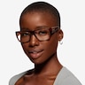 Ray-Ban Nomad Wayfarer Striped Tortoise AcetateEyeglass Frames for Women from EyeBuyDirect