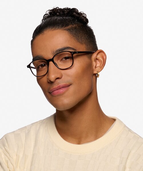 Ray-Ban RB5393 Leonard Tortoise AcetateEyeglass Frames for Men from EyeBuyDirect