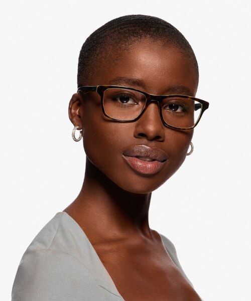 Ray-Ban RB5279 Tortoise Green AcetateEyeglass Frames for Women from EyeBuyDirect