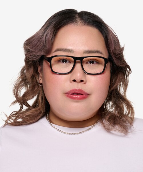 ARNETTE Bobby Shiny Black PlasticEyeglass Frames for Women from EyeBuyDirect