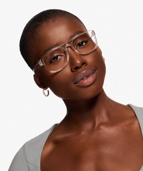 ARNETTE Bobby Shiny Transparent PlasticEyeglass Frames for Women from EyeBuyDirect