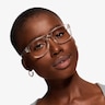 ARNETTE Bobby Shiny Transparent PlasticEyeglass Frames for Women from EyeBuyDirect
