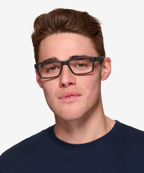 ARNETTE Leonardo Matte Black PlasticEyeglass Frames for Men from EyeBuyDirect