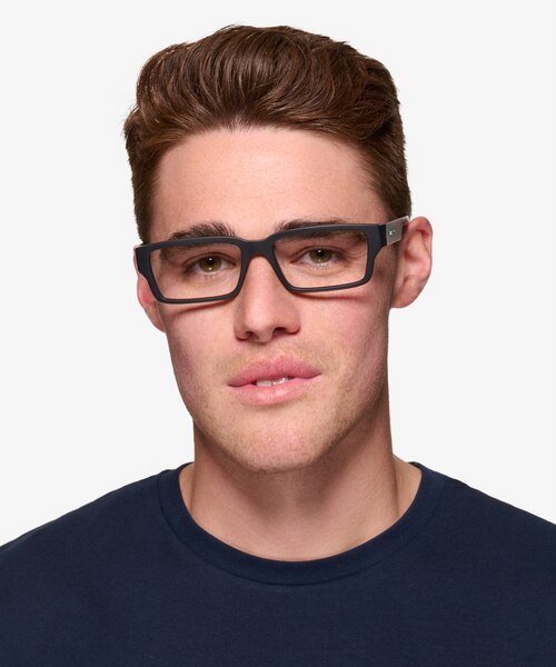 ARNETTE Bazz Matte Black PlasticEyeglass Frames for Men from EyeBuyDirect
