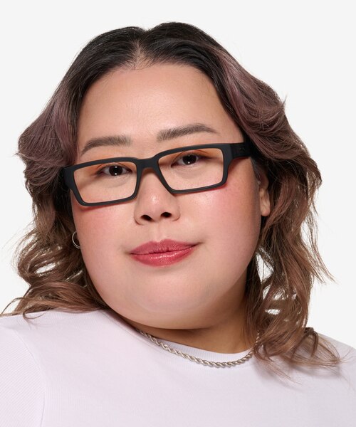 ARNETTE Bazz Matte Black PlasticEyeglass Frames for Women from EyeBuyDirect