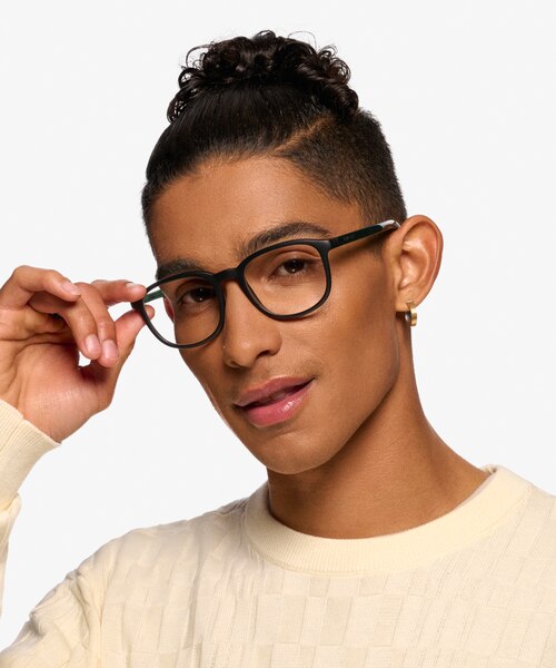 ARNETTE Karibou Polished Black PlasticEyeglass Frames for Men from EyeBuyDirect