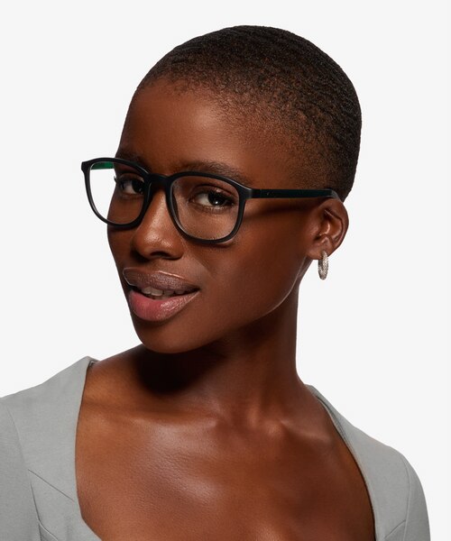 ARNETTE Karibou Polished Black PlasticEyeglass Frames for Women from EyeBuyDirect