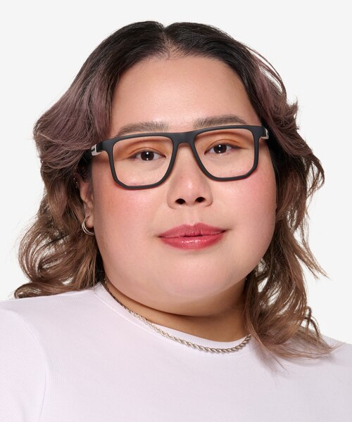 ARNETTE Spike Matte Black PlasticEyeglass Frames for Women from EyeBuyDirect