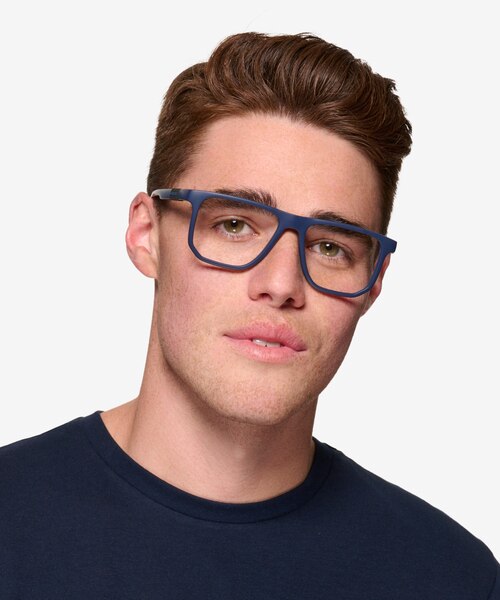 ARNETTE Spike Matte Blue PlasticEyeglass Frames for Men from EyeBuyDirect