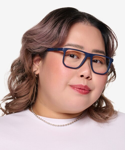 ARNETTE Spike Matte Blue PlasticEyeglass Frames for Women from EyeBuyDirect
