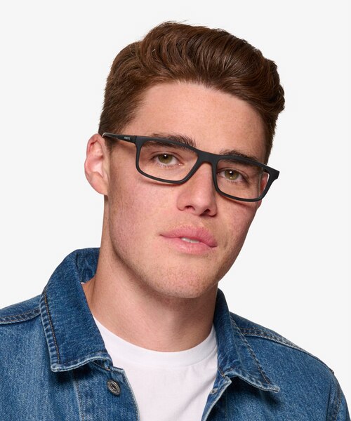 ARNETTE Dark Voyager Matte Black PlasticEyeglass Frames for Men from EyeBuyDirect