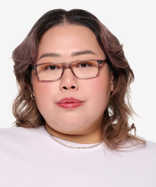 ARNETTE Dark Voyager Transparent Gray PlasticEyeglass Frames for Women from EyeBuyDirect