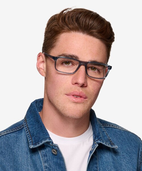 ARNETTE Dark Voyager Blue Jeans PlasticEyeglass Frames for Men from EyeBuyDirect