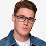 ARNETTE Dark Voyager Blue Jeans PlasticEyeglass Frames for Men from EyeBuyDirect