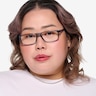 ARNETTE Dark Voyager Blue Jeans PlasticEyeglass Frames for Women from EyeBuyDirect