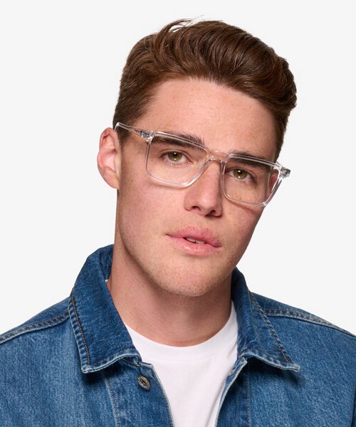 ARNETTE Brawler Crystal PlasticEyeglass Frames for Men from EyeBuyDirect