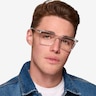 ARNETTE Brawler Crystal PlasticEyeglass Frames for Men from EyeBuyDirect