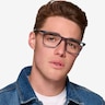 ARNETTE Brawler Blue Jeans PlasticEyeglass Frames for Men from EyeBuyDirect