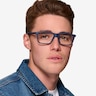 ARNETTE Eyeke Matte Blue PlasticEyeglass Frames for Men from EyeBuyDirect