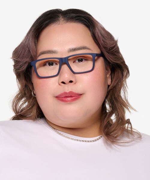 ARNETTE Eyeke Matte Blue PlasticEyeglass Frames for Women from EyeBuyDirect