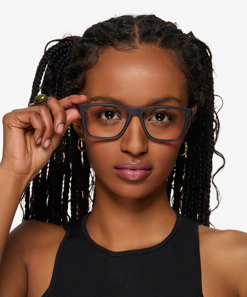 ARNETTE Big Bad Matte Black PlastiqueMontures de lunettes de vue pour Femmes d'EyeBuyDirect