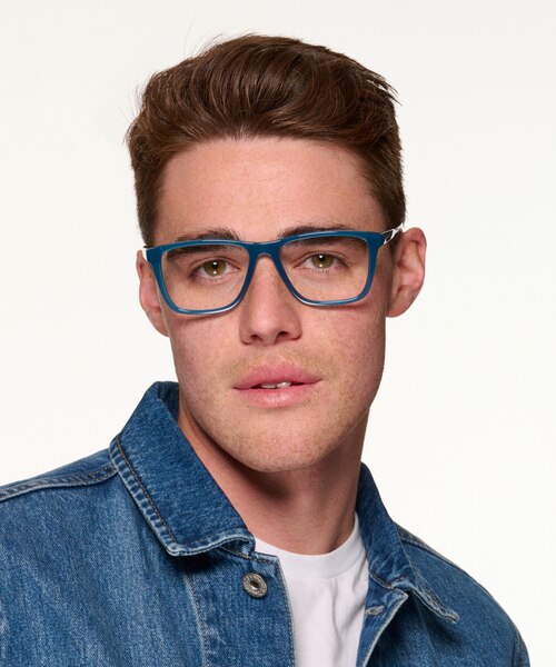 ARNETTE Big Bad Transparent Teal PlasticEyeglass Frames for Men from EyeBuyDirect