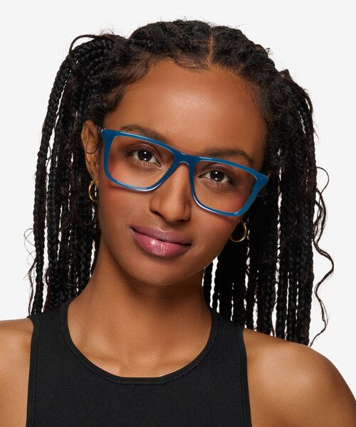 ARNETTE Big Bad Transparent Teal PlasticEyeglass Frames for Women from EyeBuyDirect