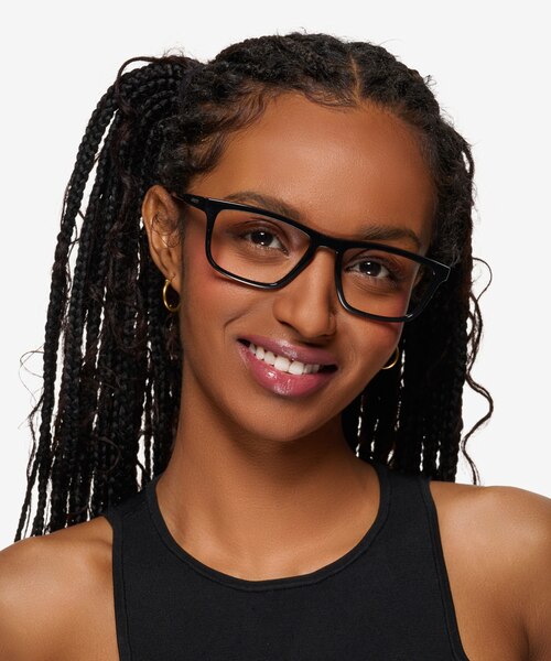 ARNETTE Roboto Black PlasticEyeglass Frames for Women from EyeBuyDirect