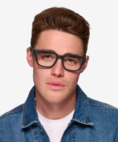 ARNETTE AN7205 Type Z Matte Black AcetateEyeglass Frames for Men from EyeBuyDirect