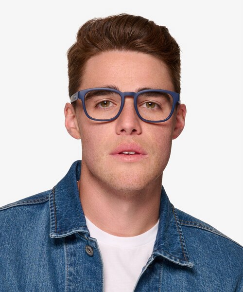 ARNETTE Chuutt Matte Navy Blue PlasticEyeglass Frames for Men from EyeBuyDirect