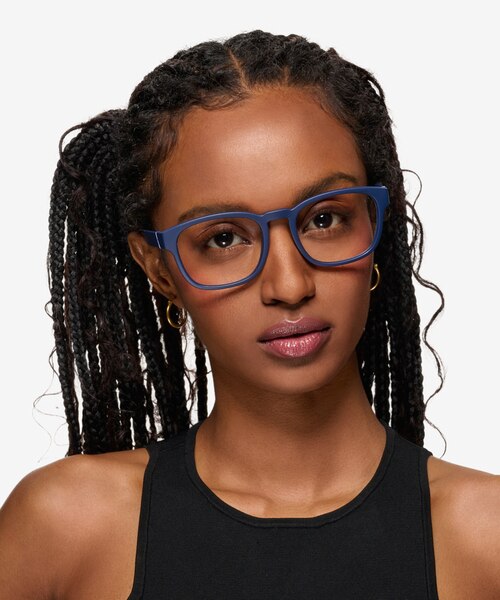 ARNETTE Chuutt Matte Navy Blue PlasticEyeglass Frames for Women from EyeBuyDirect