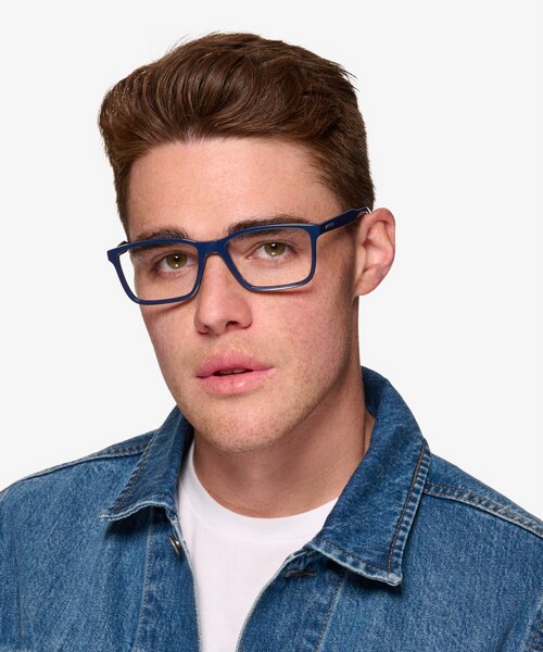 ARNETTE Nakki Navy PlasticEyeglass Frames for Men from EyeBuyDirect