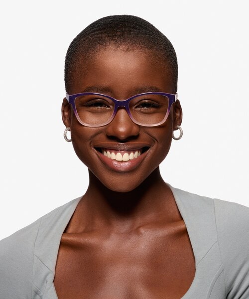 Vogue Eyewear VO2998 Violet Gradient PlasticEyeglass Frames for Women from EyeBuyDirect