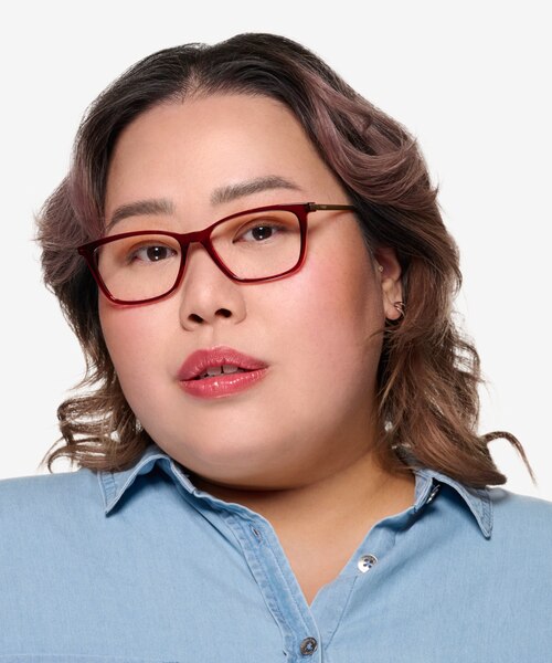Vogue Eyewear VO5224 Bordeaux PlasticEyeglass Frames for Women from EyeBuyDirect