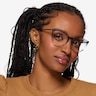 Vogue Eyewear VO5276 Gradient Blue PlasticEyeglass Frames for Women from EyeBuyDirect