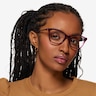 Vogue Eyewear VO5285 Transparent Purple PlasticEyeglass Frames for Women from EyeBuyDirect