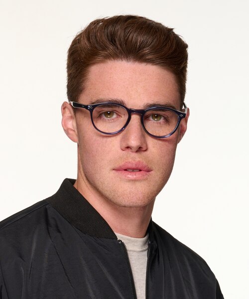 Vogue Eyewear VO5326 Transparent Blue AcetateEyeglass Frames for Men from EyeBuyDirect
