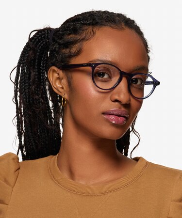 Transparent Blue Vogue Eyewear VO5326 -  Acetate Eyeglasses