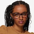Vogue Eyewear VO5371 Striped Tortoise AcetateEyeglass Frames for Women from EyeBuyDirect
